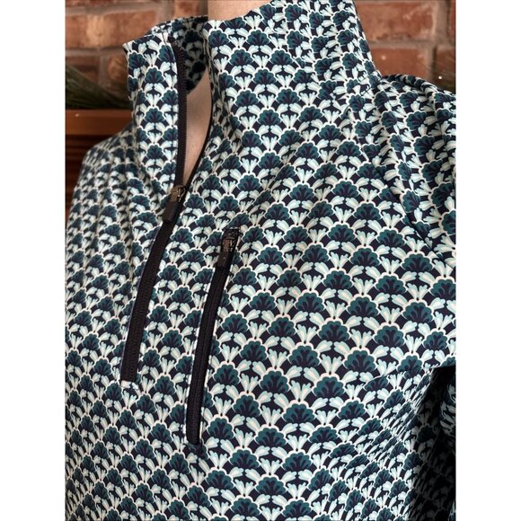 Talbots Tops - T By Talbots Performance Quarter Zip Green Size Small